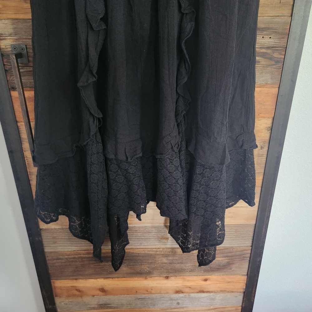 NWT XS Free People Bring The Romance Midi Dress Black - Picture 5 of 7